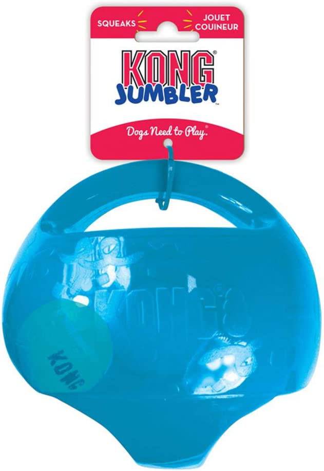 KONG - Jumbler Ball - Juguete interactivo para perros con pelota de tenis - DIGVICE MX