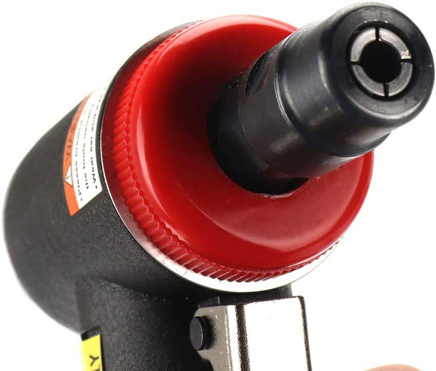 SI FANG Kit de 16 piezas de molinillo de aire, molinillo de ángulo recto con pinzas de 1/4" y 1/8" y 10 piezas de 2" de cambio rápido, juego de mezcla de discos de lijado de bloqueo de rollo, herramienta neumática de molienda de aire de 20.000 RPM (negro) - DIGVICE MX