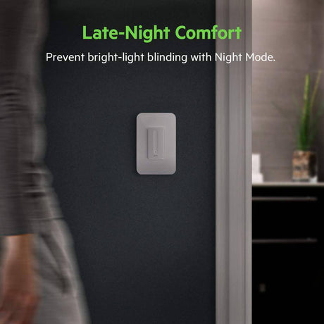 WeMo - WDS060 Wemo WiFi Smart Dimmer Switch (Dim + Control de luces desde cualquier lugar con aplicación, control de voz con Alexa, Asistente de Google, Apple HomeKit) - DIGVICE MX