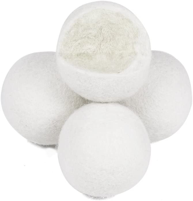 Kevenz Paquete de 12 bolas de secado de lana australiana XL Premium, suavizante de tela natural orgánico reutilizable y bola reductora de estática (blanco, paquete de 12) - DIGVICE MX