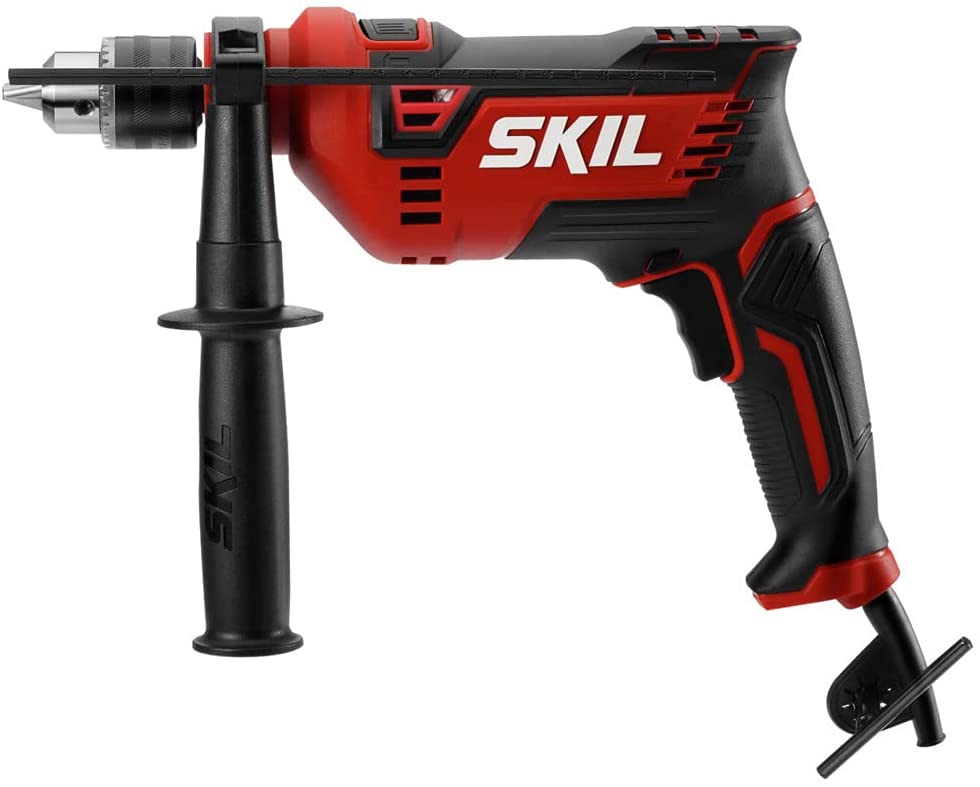 Skil HD182002 - Taladro de martillo con cable de 7,5 amperios, 1/2 pulgada con 100 brocas - DIGVICE MX