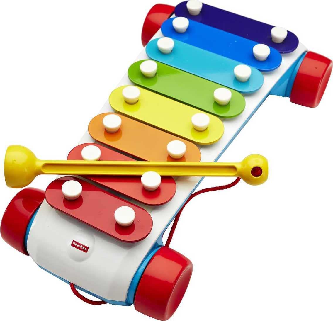 Fisher-Price Xilófono clásico, juguete para niños pequeños, instrumento musical de simulación para niños de 18 meses en adelante - CMY09