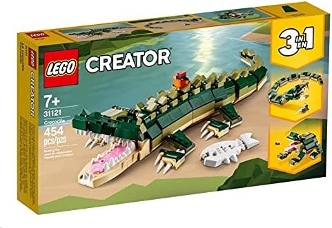 LEGO Creator 3in1 Cocodrilo 31121 Juguete de construcción con juguetes de animales salvajes (454 piezas)