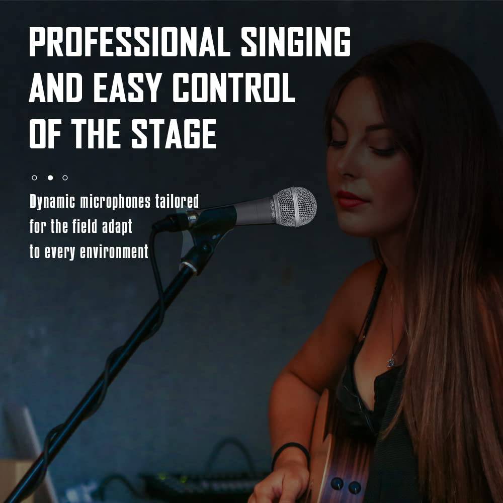 Weymic Wm58 Micrófono de instrumento de Audio Vocal dinámico de estilo clásico con sonido limpio, micrófono profesional de cuerpo de Metal