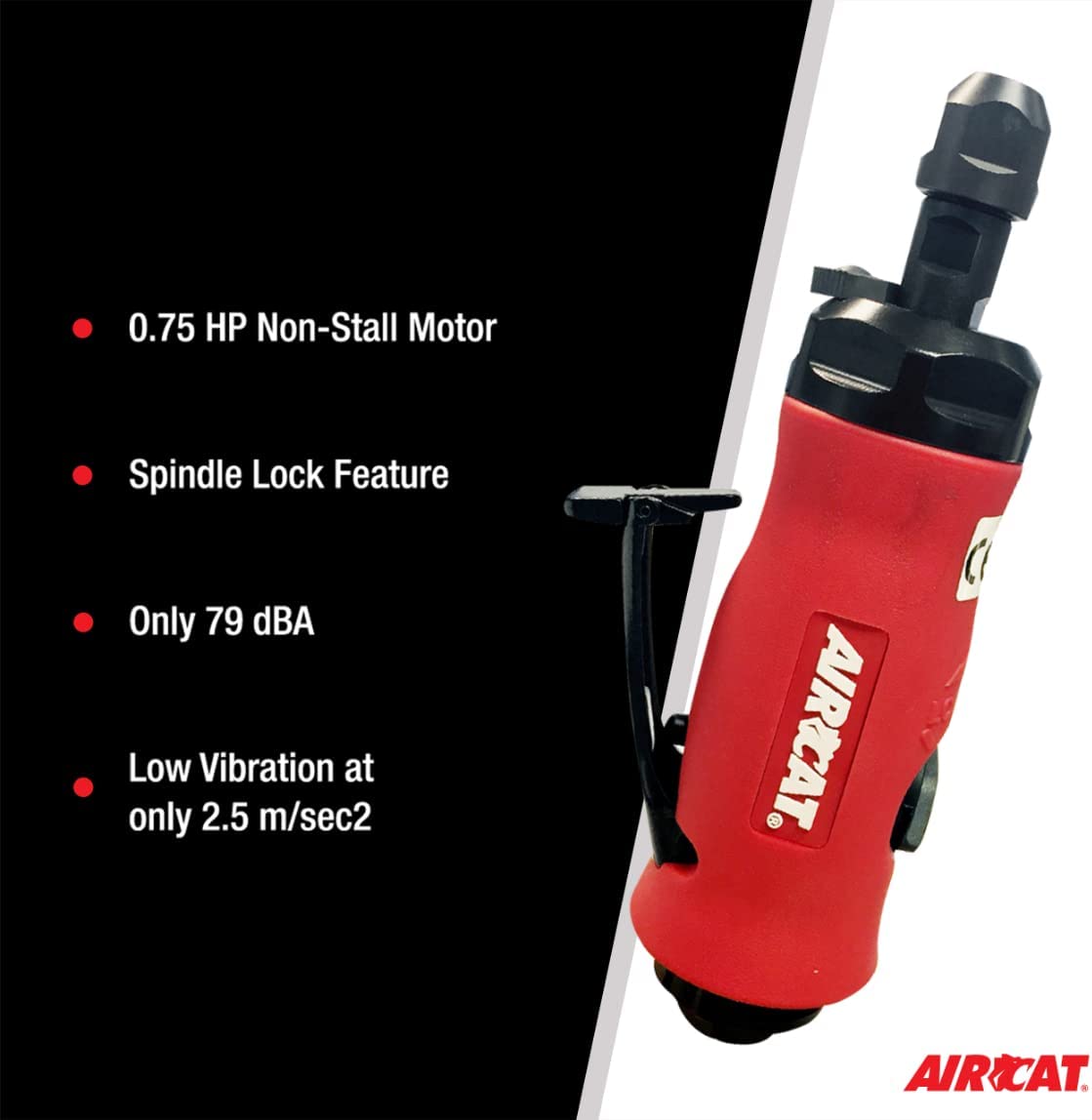 AIRCAT 6285: Esmeriladora recta de .75 HP con bloqueo de husillo 20,000 RPM - DIGVICE MX