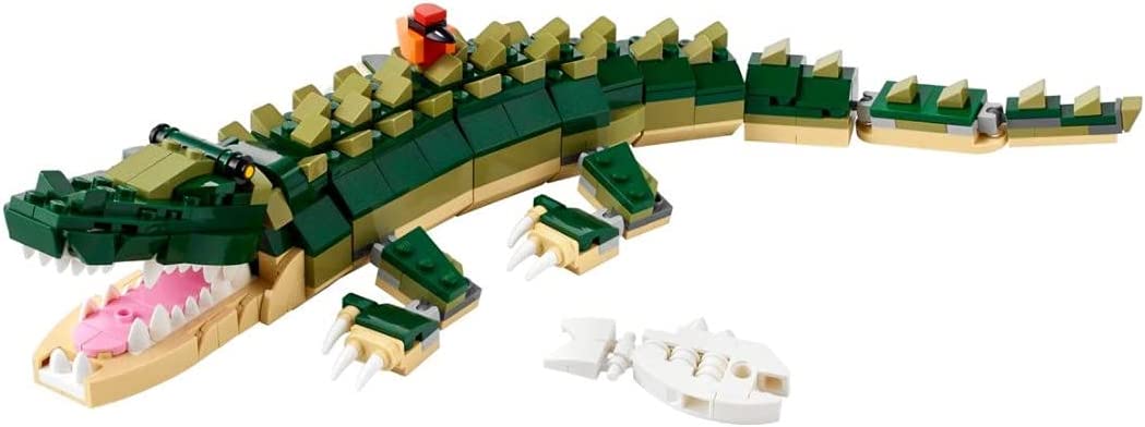LEGO Creator 3in1 Cocodrilo 31121 Juguete de construcción con juguetes de animales salvajes (454 piezas)