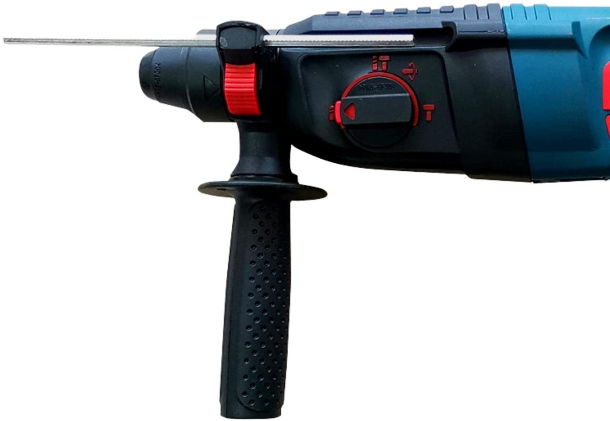 Taladro percutor eléctrico 3 en 1 | Embrague de seguridad Taladro eléctrico con cable de velocidad variable Sds-plus para hormigón/mampostería con estuche de transporte | 800w Velocidad giratoria 12 piezas - DIGVICE MX