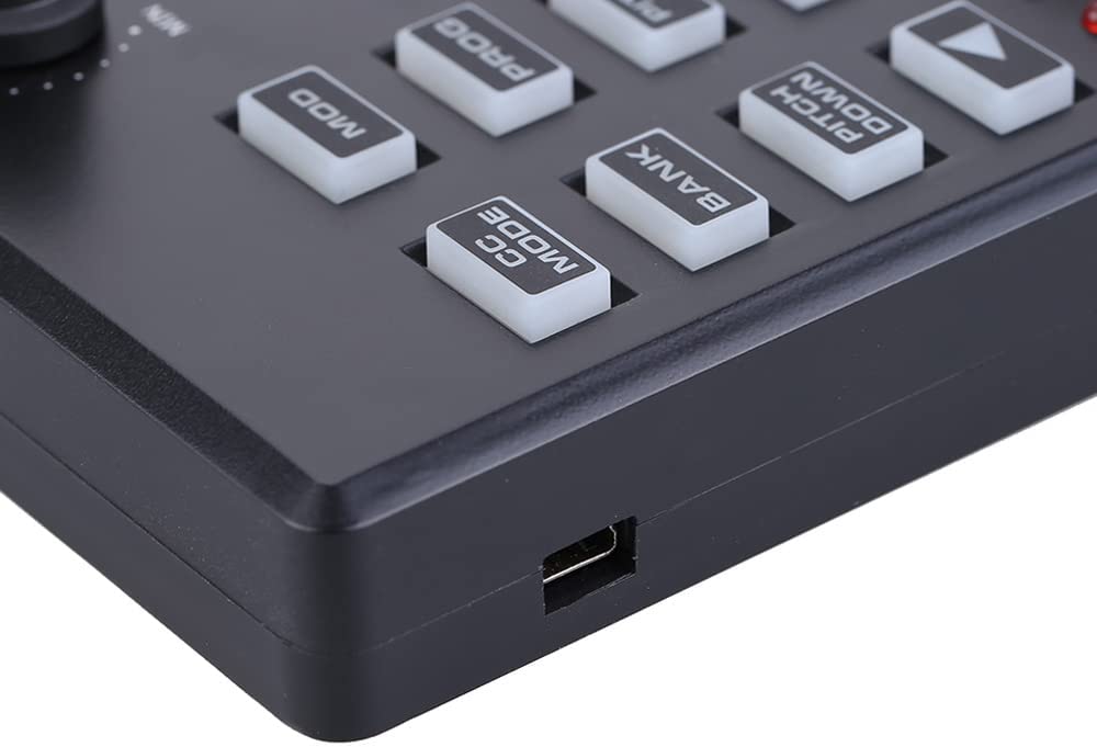 Ebriche mini controlador MIDI, mini teclado USB portátil de 25 teclas y controlador MIDI Drum Pad