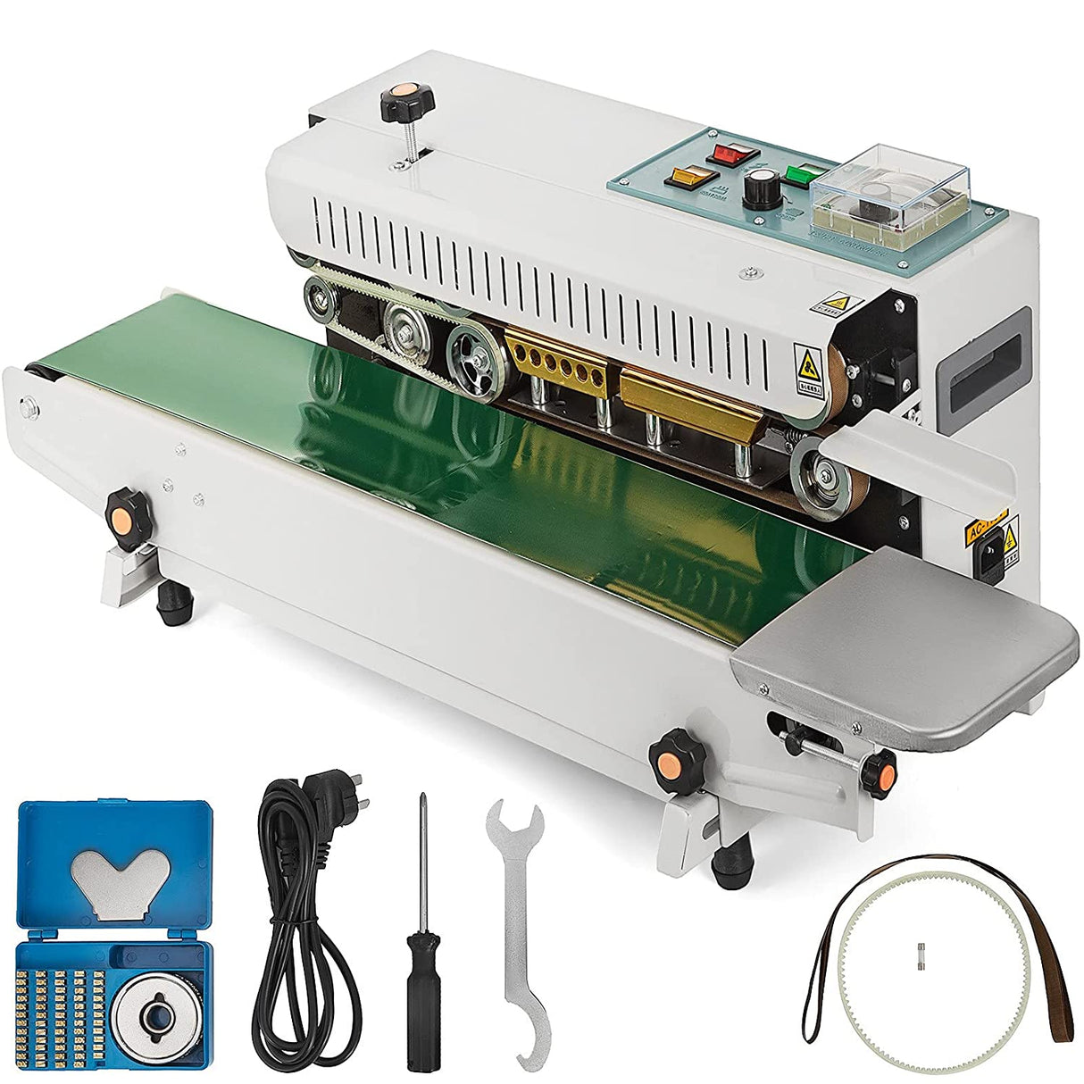 Happybuy Fr-900 Sellador de banda continua Sellador horizontal 110V