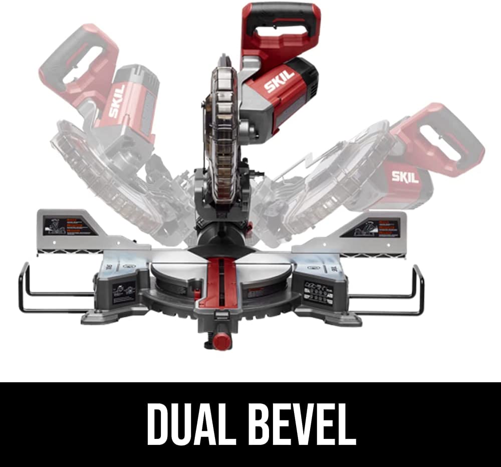 Sierra ingletadora deslizante de doble bisel Skil de 10" - MS6305-00 - DIGVICE MX