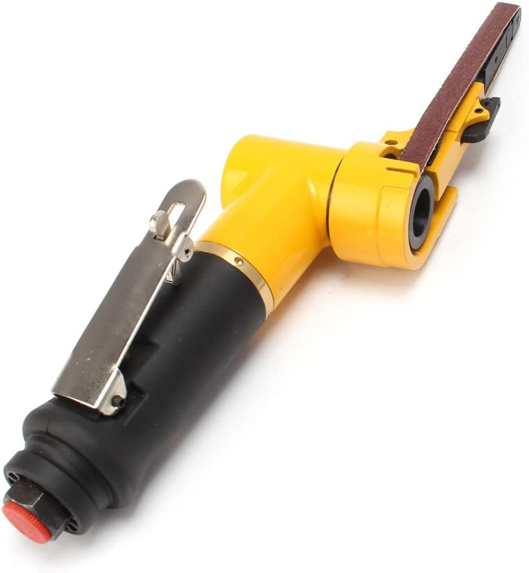 SI FANG - Lijadora de banda neumática de 3/8''x 13'' con 2 cinturones (10 mm x 330 mm) - DIGVICE MX