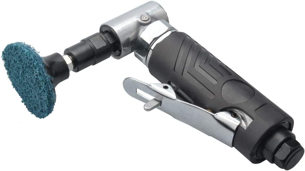 PROSHI - Amoladora neumática de ángulo de 1/4 de pulgada con 4 discos de lijado de bloqueo de rollo de 2" - DIGVICE MX