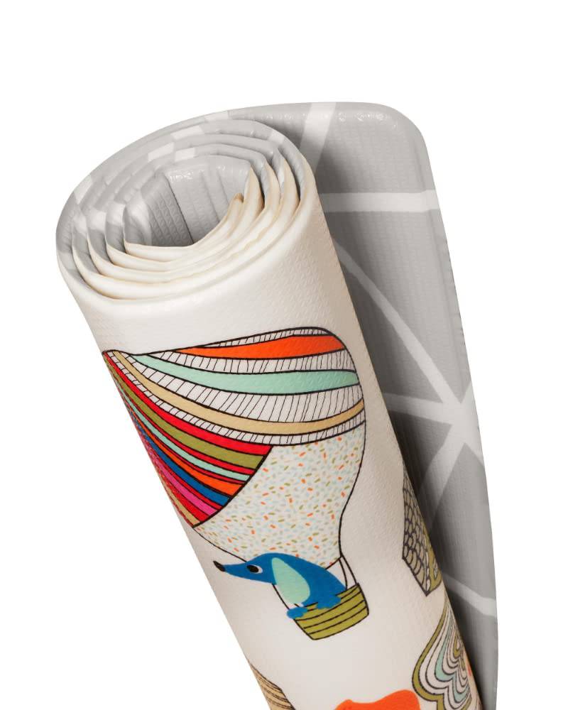 Skip Hop Baby Play Mat, tapete de piso de espuma reversible, 86" x 52", Vibrant Village - DIGVICE MX