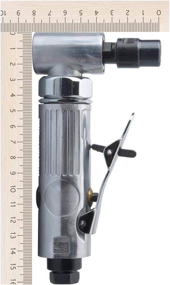 PROSHI Amoladora de troquel de aire en ángulo de 1/4 pulgadas, de ángulo de aire, ángulo neumático, de aire en ángulo de 90 grados, amoladora de troquel de aire en ángulo de la serie Edge, color pulido - DIGVICE MX