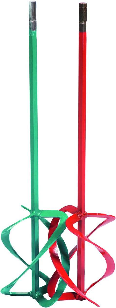 COLLOMIX Paletas de mezcla duales - MKD Serie 8.3" Juego de accesorios de taladro doble mezclador para todas las viscosidades y materiales de mezcla - Conexión HEXAFIX - MKD140HF - DIGVICE MX