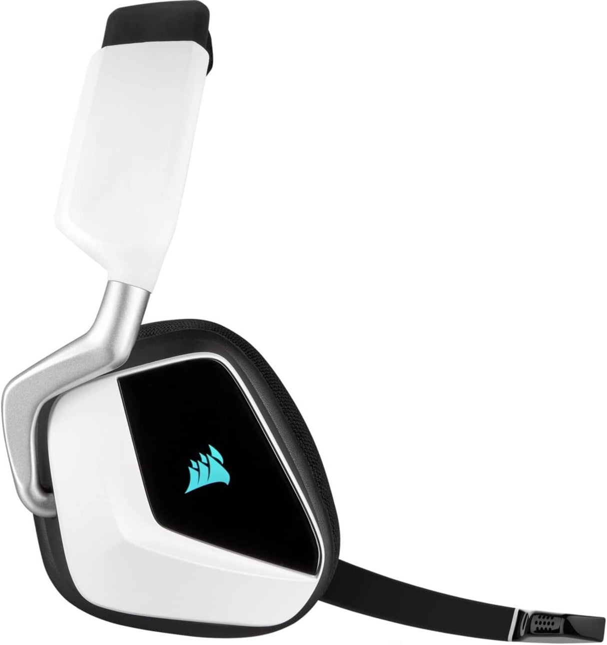 Corsair VOID RGB Elite Auriculares inalámbricos premium para juegos con sonido envolvente 7.1 - Certificado por Discord - Funciona con PC, PS5 y PS4 - Blanco (CA-9011202-NA)