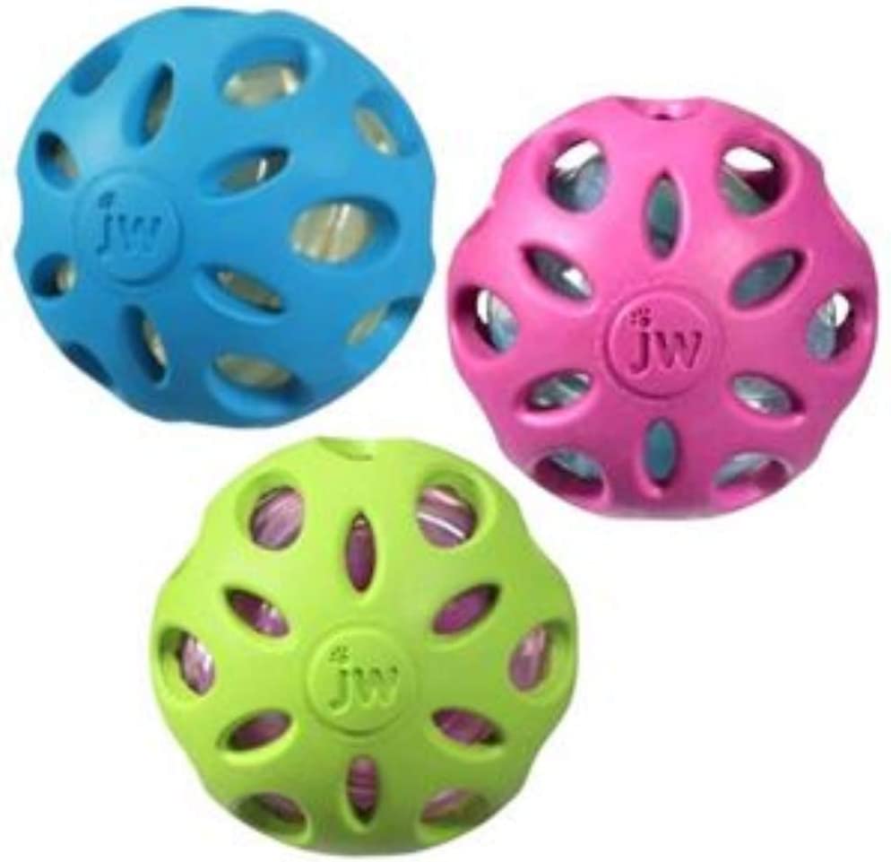 JW Pet Crackle Heads Crackle Ball Pelota para perros - DIGVICE MX