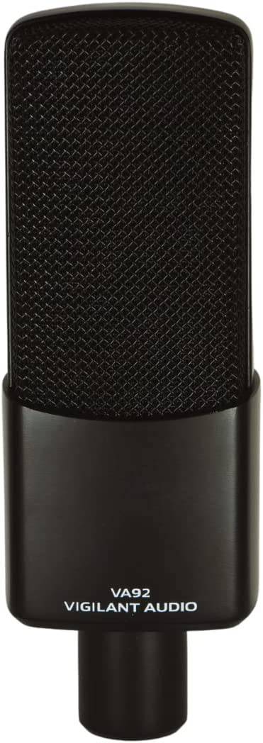 Vigilant Audio VA92 Micrófono de condensador cardioide - Micrófono de condensador multiusos para grabación, transmisión, podcasting - Soporte de choque incluido