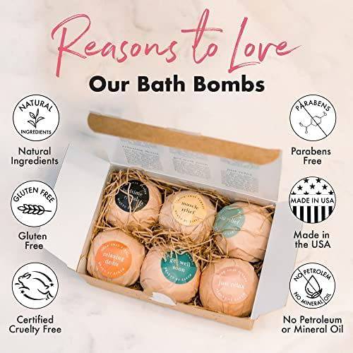 Beauty by Earth - Set de Regalo Bombas de Baño - 6 Aromas Relajantes
