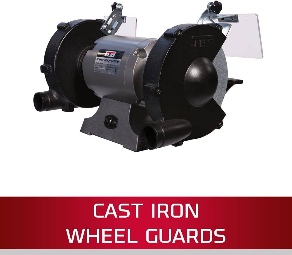 JET JBG-8W, amoladora de banco de 8 pulgadas con rueda de alambre (577128) - DIGVICE MX
