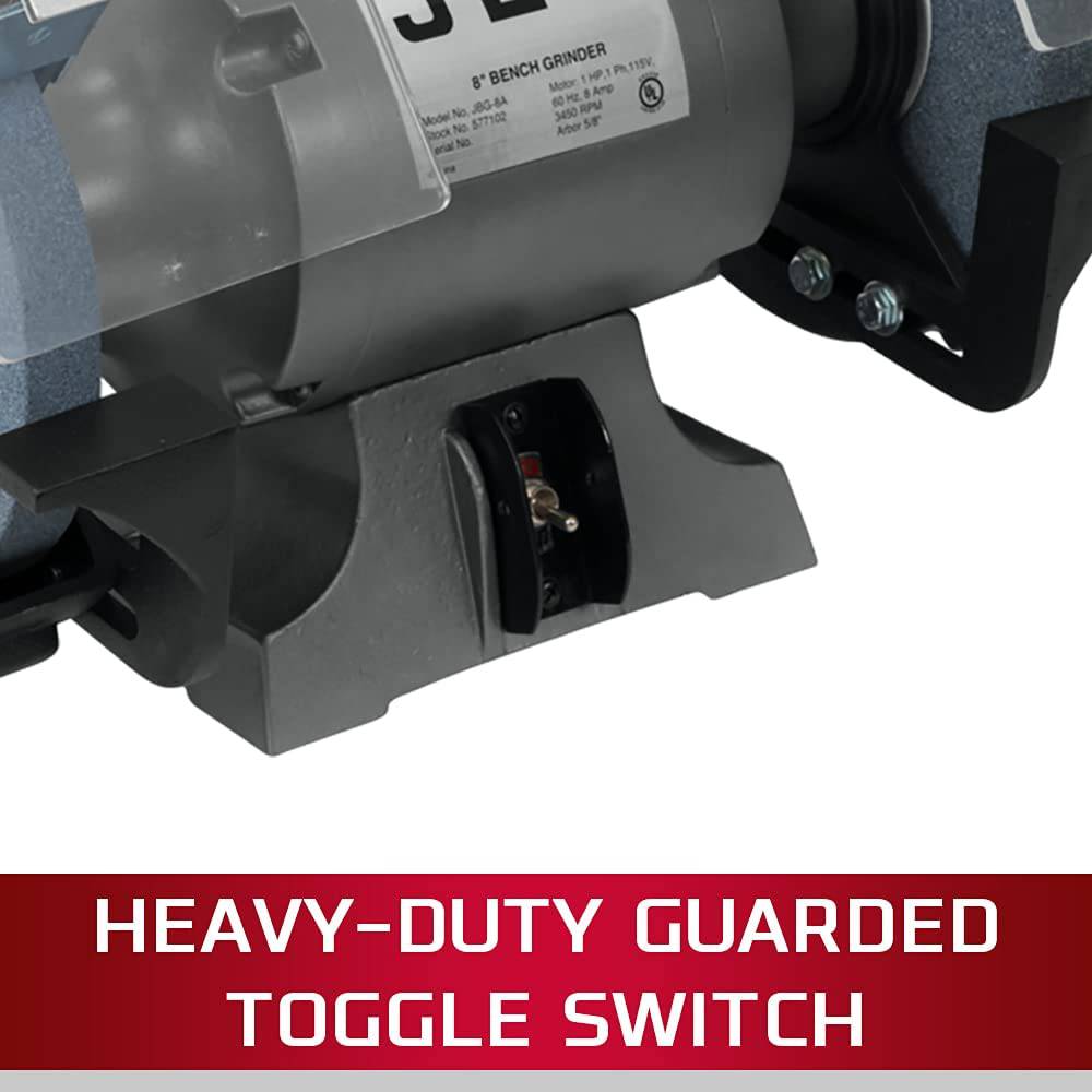 JET JBG-8B, amoladora de banco de 8 pulgadas, 1HP, 115V 1PH (577102) - DIGVICE MX