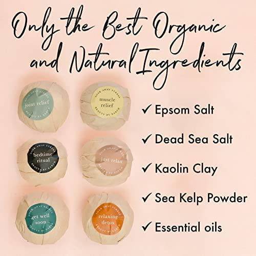 Beauty by Earth - Set de Regalo Bombas de Baño - 6 Aromas Relajantes