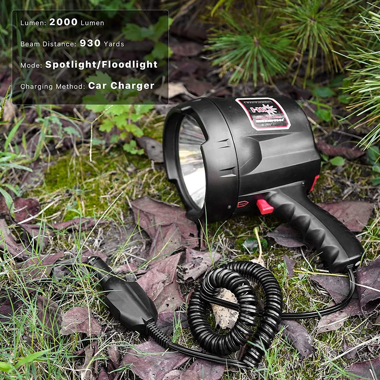 Goodsmann Tacticpro Potente 2000 Lumen HID Spotlight Car 9924-0011-06