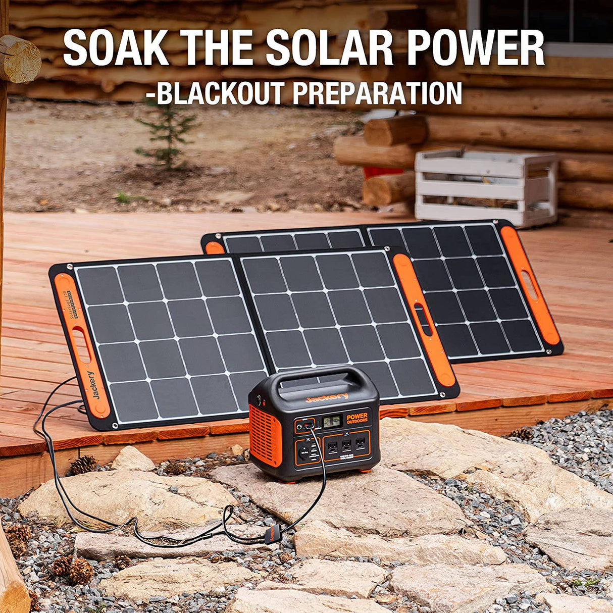 Jackery SolarSaga Panel solar portátil de 100 W para estación de energía Explorer 240/300/500/1000/1500, cargador solar de celda solar plegable de EE. UU. con salidas USB para teléfonos (no se puede cargar Explorer 440/ PowerPro) - DIGVICE MX