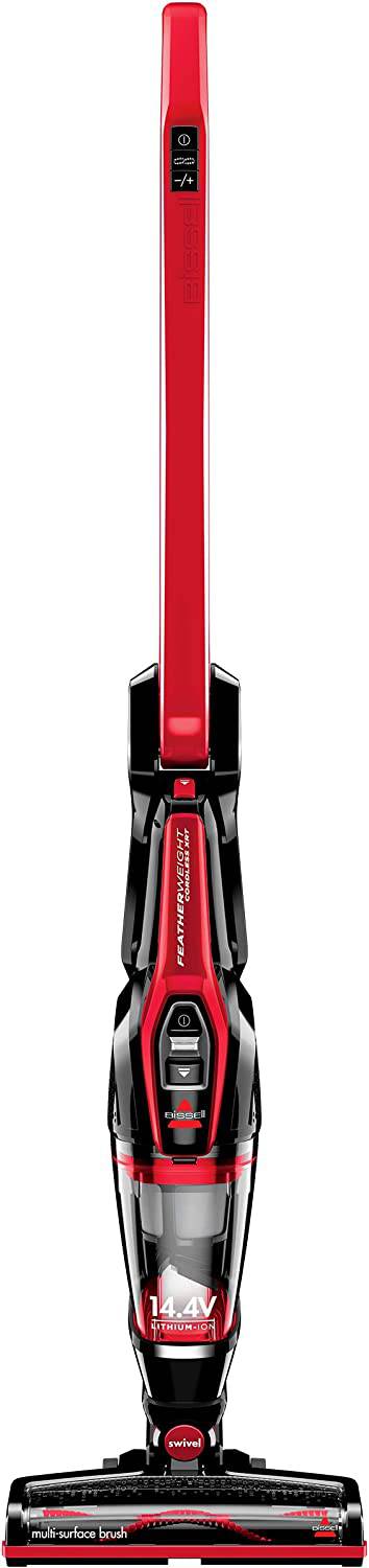 BISSELL Featherweight Cordless XRT 14.4V Stick Aspiradora, 3079, Negro, Rojo