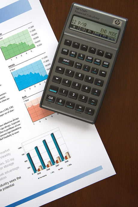 Calculadora financiera HP 17BII+, plateada