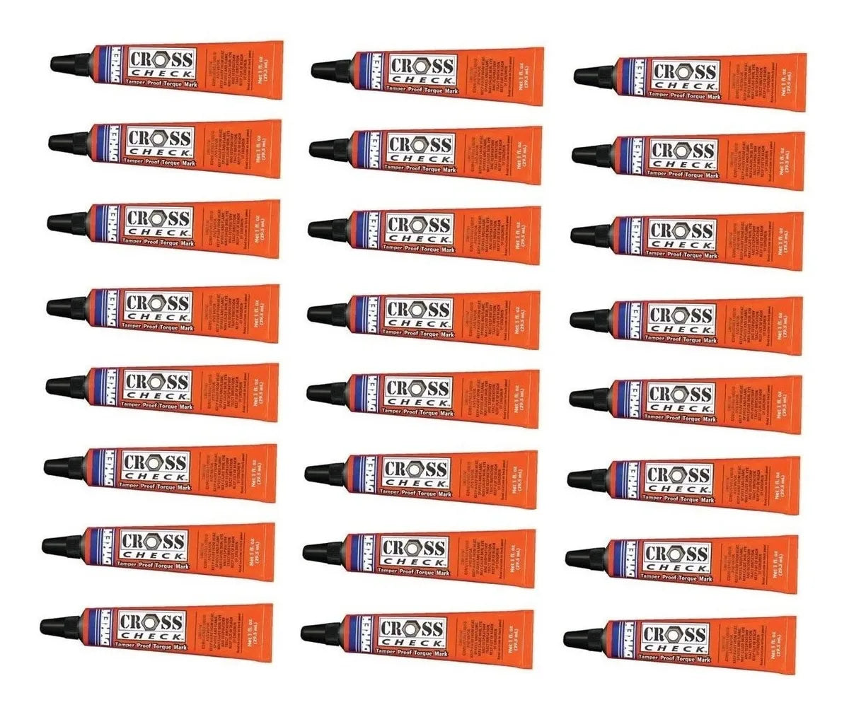 Dykem Cross-check Marcador a prueba de manipulaciones/sello de torsión Tubo de 1 oz Paquete de 24