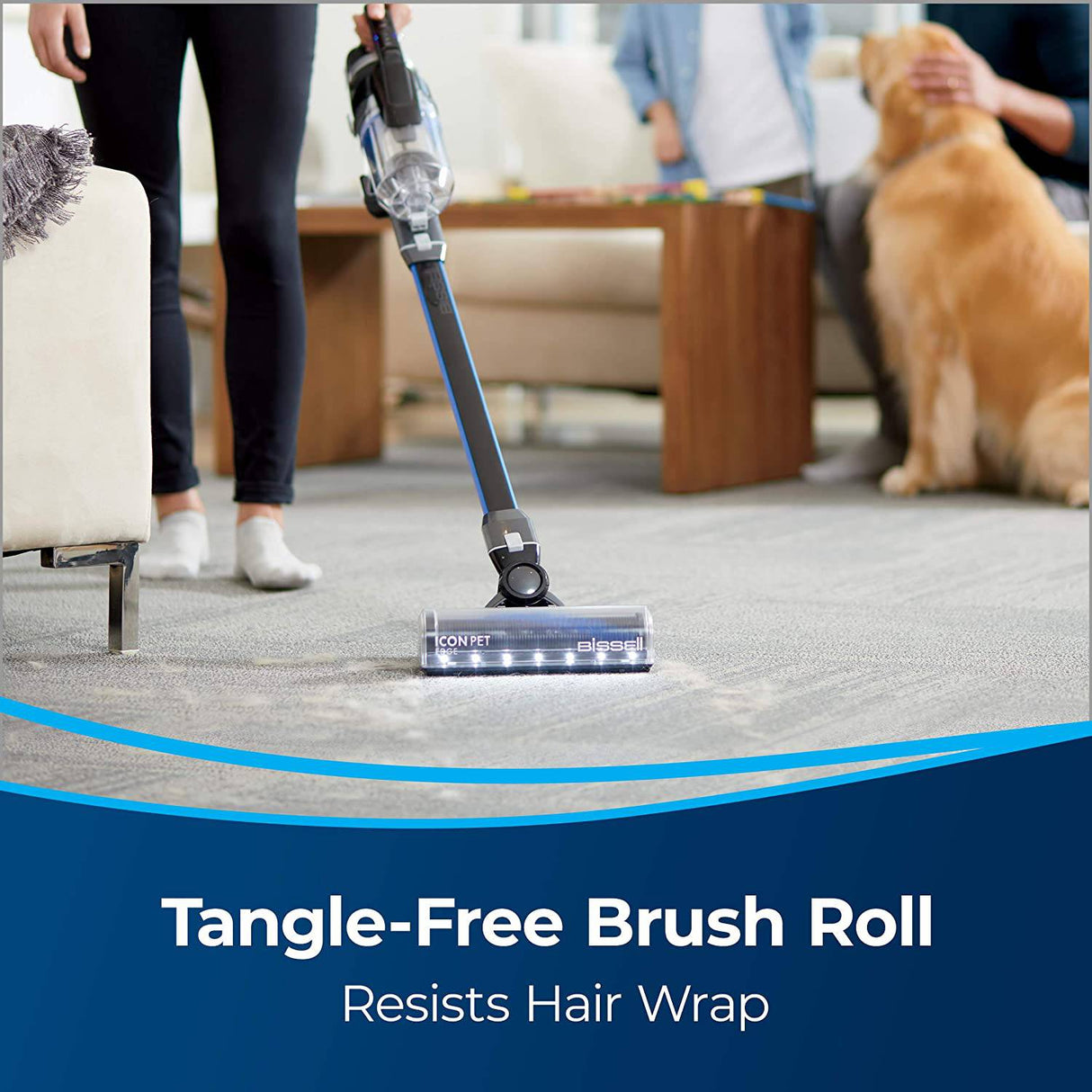 Aspiradora inalámbrica Bissell ICONpet Edge, azul / negro 2894A