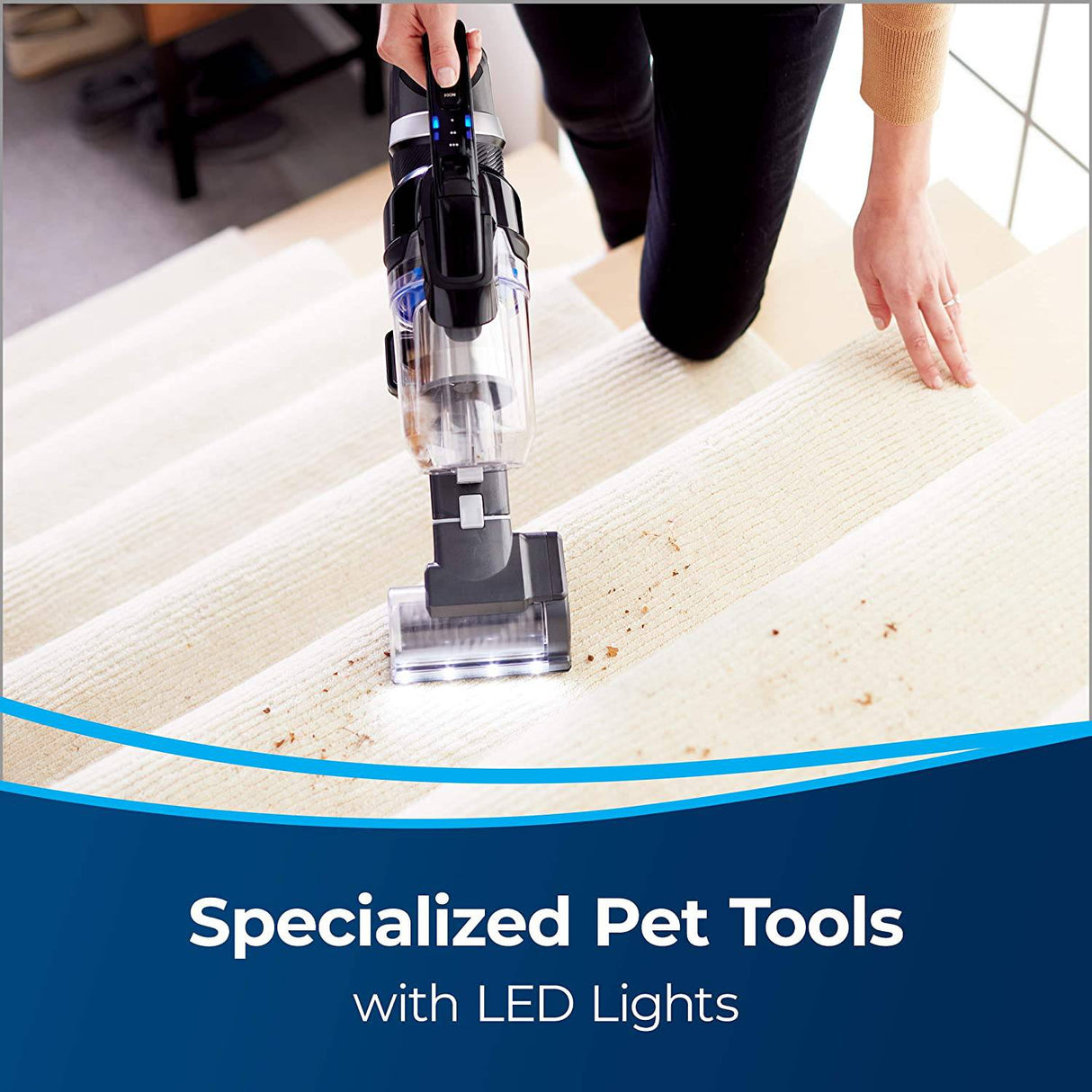 Aspiradora inalámbrica Bissell ICONpet Edge, azul / negro 2894A