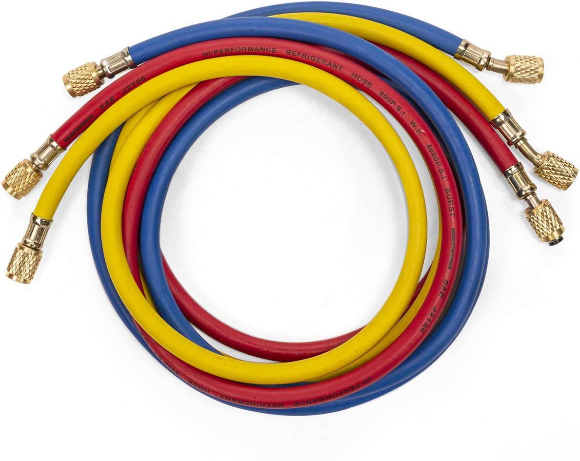 XtremepowerUS Premium 4CFM Bomba de vacío de aire HVAC A/C Kit de refrigeración AC Manifold Case Set R134a Tap con detector de fugas y bolsa de transporte - DIGVICE MX