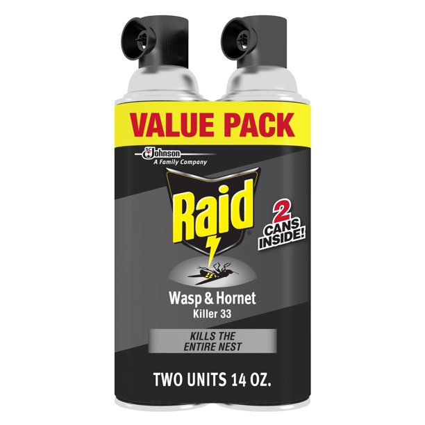 Raid Insecticida para avispas y avispones 33 14 oz. 2 paquetes