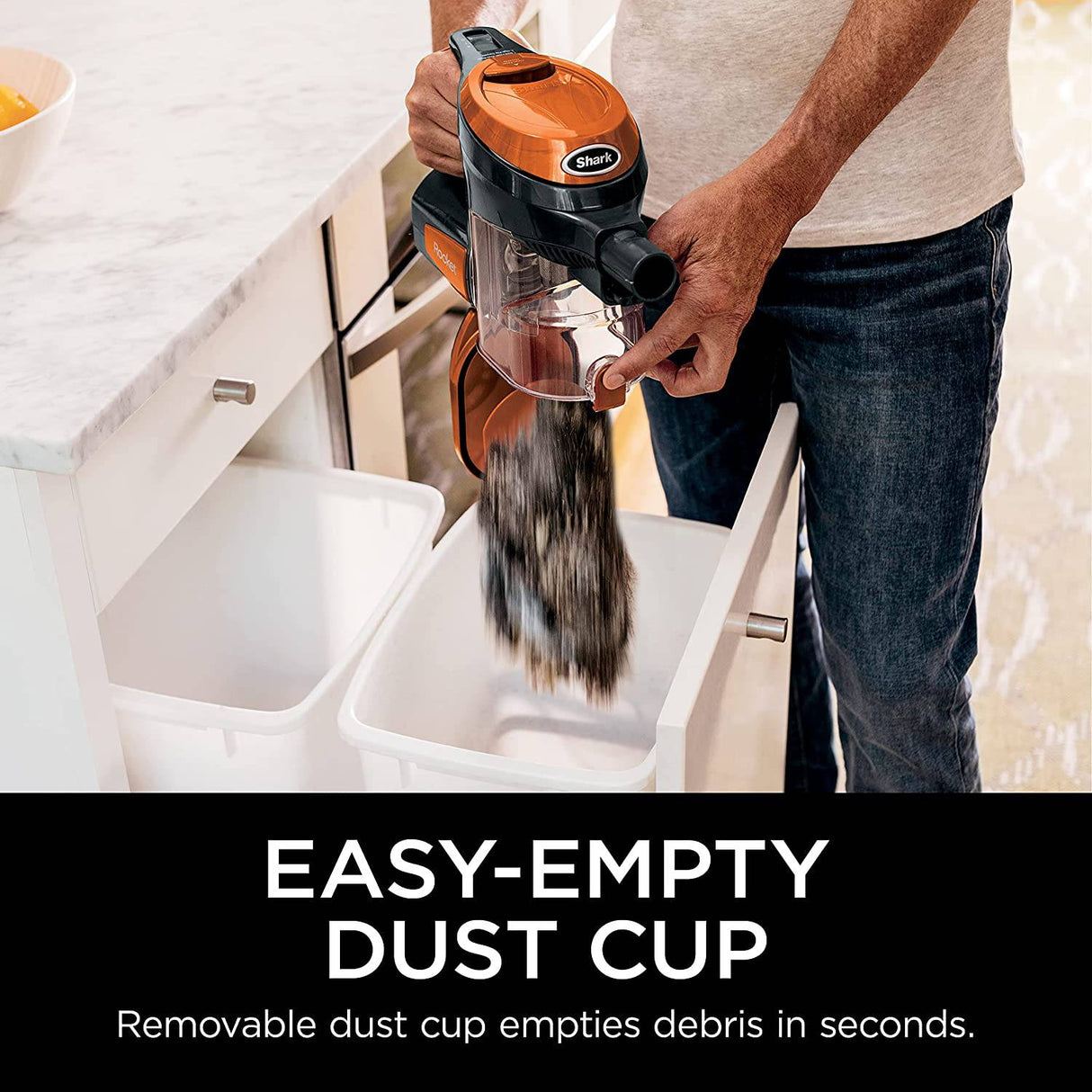 Shark HV302 Rocket Pet - Aspiradora con cable para mascotas, ligera con dirección giratoria para alfombras y suelos duros, con aspiradora de mano, incluye herramienta para hendiduras, multiherramienta para mascotas y plumero de precisión, naranja - DIGVICE MX