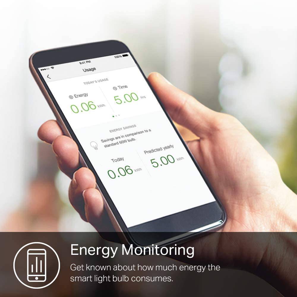 Kasa Bombilla inteligente , 850 lúmenes, bombilla LED WiFi regulable que cambia a todo color compatible con Alexa y Google Home, A19, 9,5 W, 2,4 Ghz solamente, no requiere concentrador, 1 paquete (KL130) - DIGVICE MX