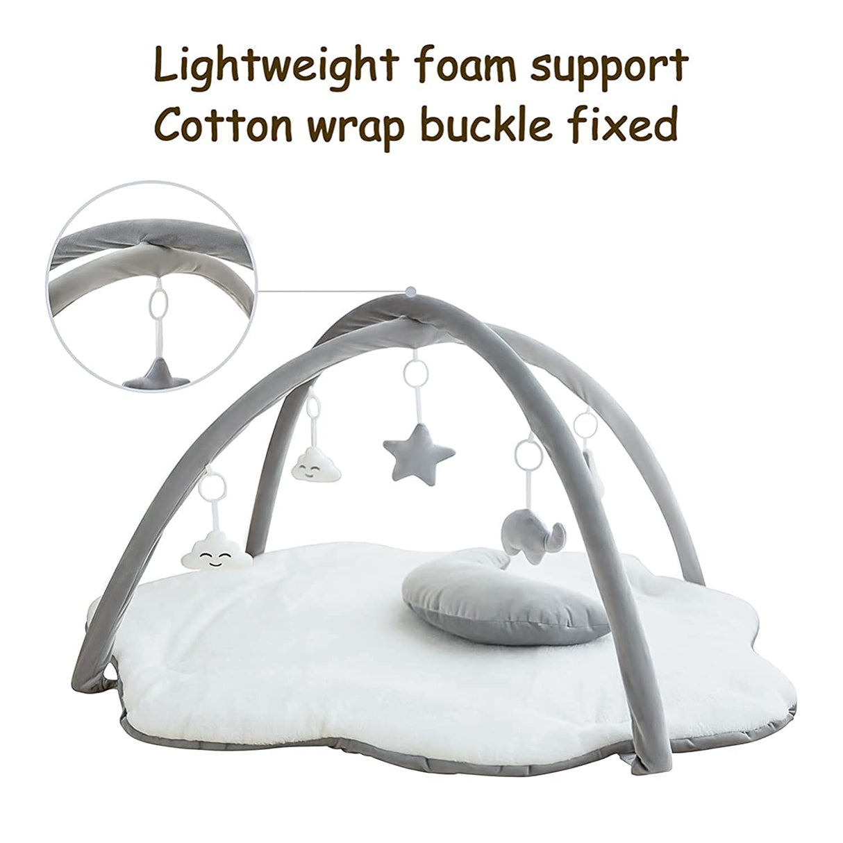 Razee - Colchoneta de gimnasia para bebés Gimnasio de actividades para bebés Centro de actividades de gimnasia para bebés con colchoneta acolchada de franela súper suave con 5 juguetes para bebés como regalo de ducha - DIGVICE MX