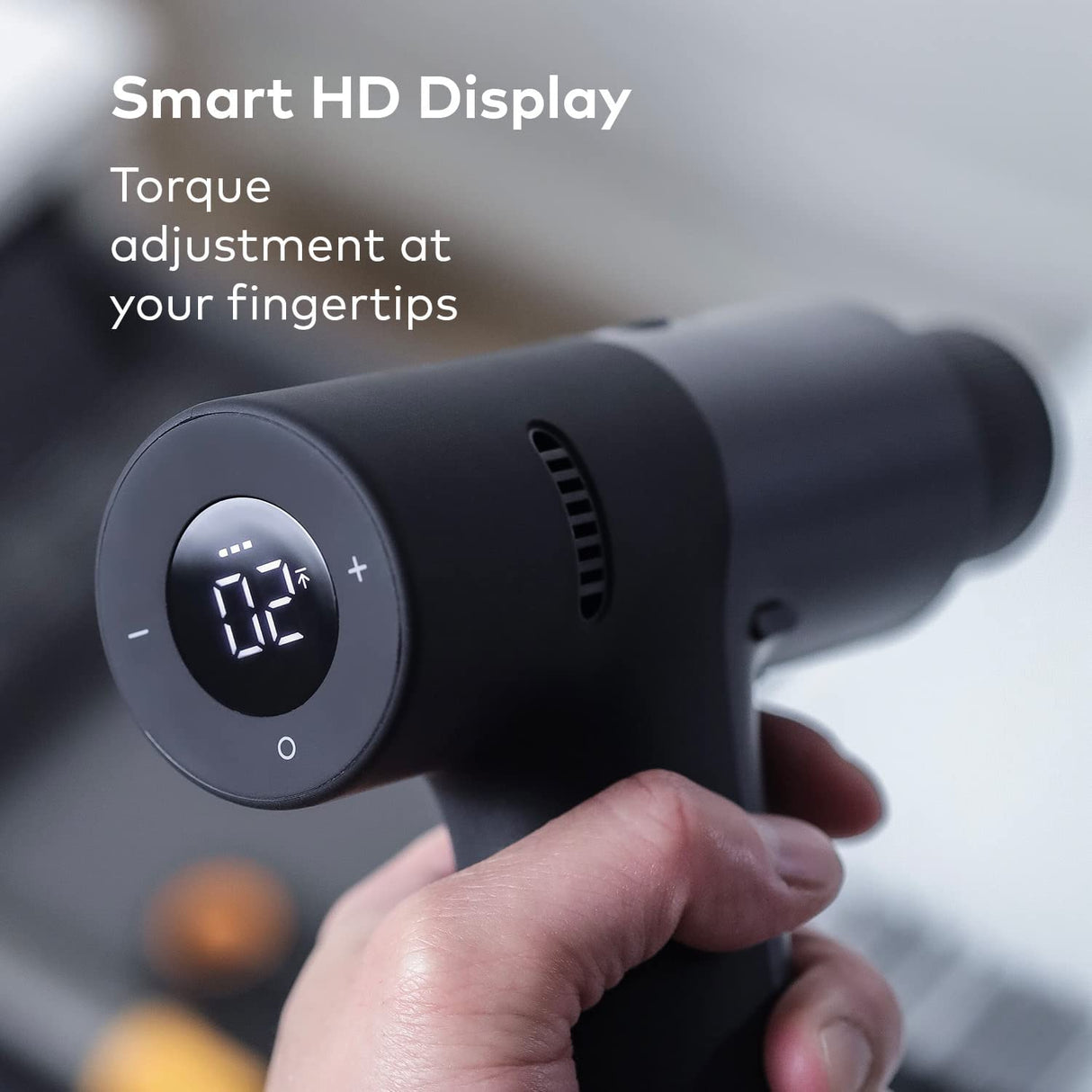 HOTO Taladro inalámbrico sin escobillas de 12 V, pantalla LED, 30 engranajes de precisión, 2 modos de trabajo, batería de 2000 mAh, par de torsión de 266 in-lbs (30 N·m), portabrocas sin llave de 3/8 pulgadas, 1400 RPM, 10 brocas, 8 brocas - DIGVICE MX