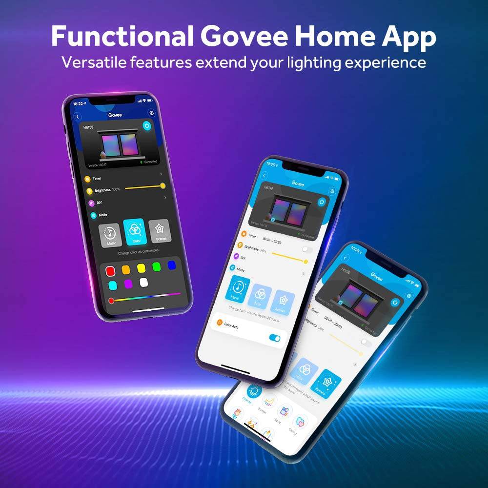 Govee Tira de luces LED inteligente, tira de luz LED WiFi de 16.4 pies con aplicación y control remoto, funciona con Alexa y Google Assistant, 64 escenas y luces RGB de sincronización de música - DIGVICE MX