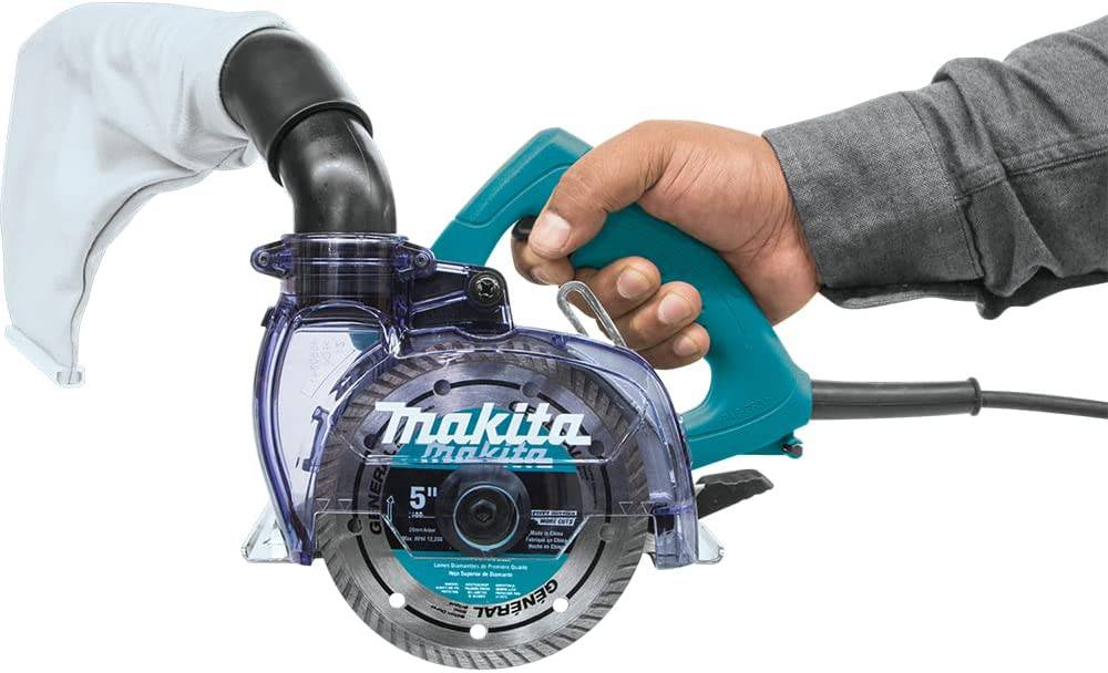 Makita 4100KB Sierra para mampostería en seco de 5", con extracción de polvo - DIGVICE MX