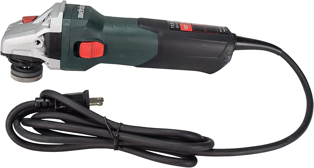 Metabo 603623420 W 11-125 Quick 11 Amp 11,000 RPM 4.5 in. / 5 in. Amoladora angular con cable con bloqueo - DIGVICE MX