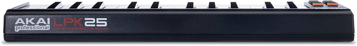 AKAI Professional LPK25 - Controlador de teclado USB MIDI con 25 teclas de acción de sintetizador sensibles a la velocidad para portátiles (Mac y PC), software de edición incluido, multicolor