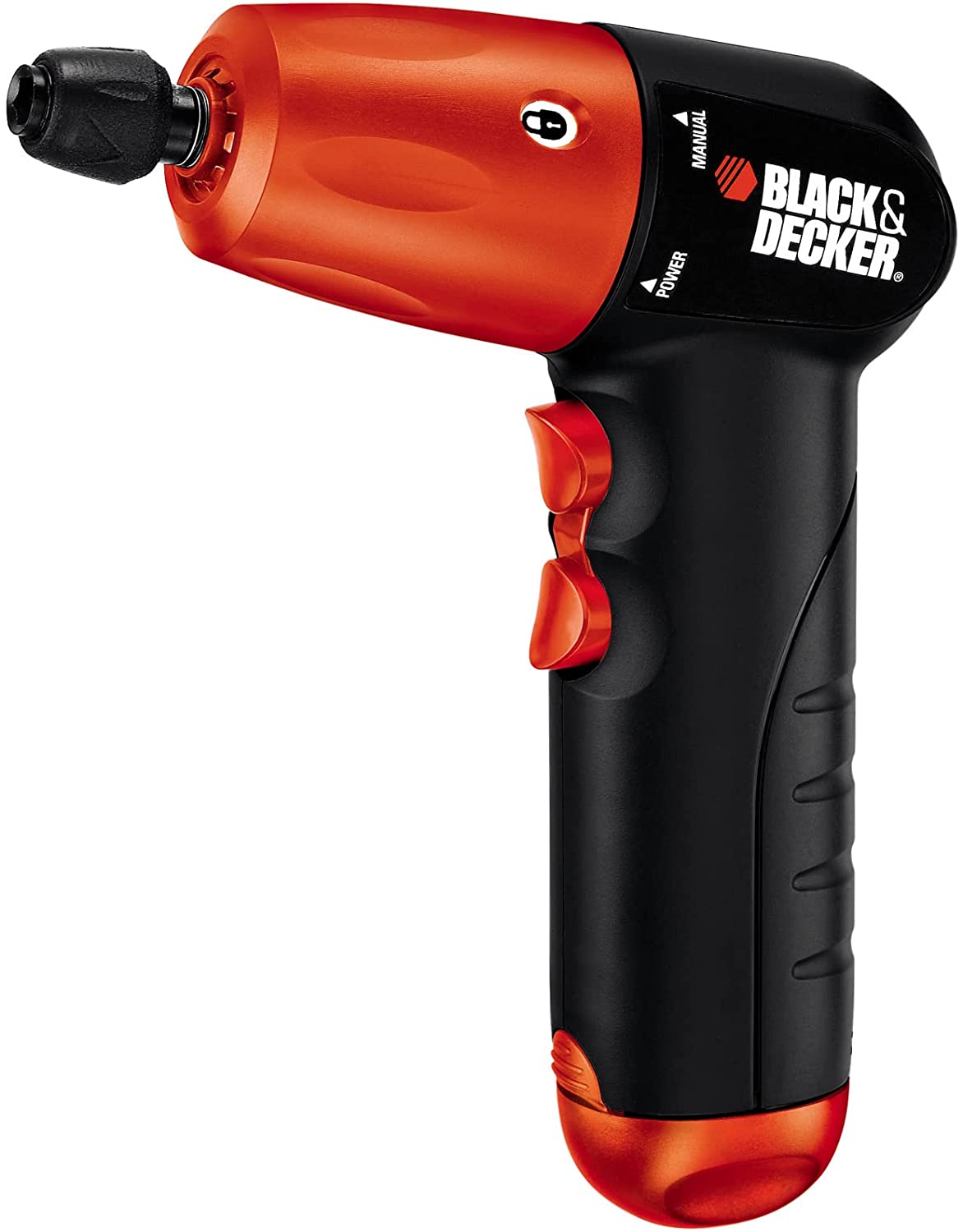 Black & Decker AD600 6 voltios desarmador/taladro inalámbrico de 1/4 pulgada con batería alcalina y surtido de accesorios - DIGVICE MX