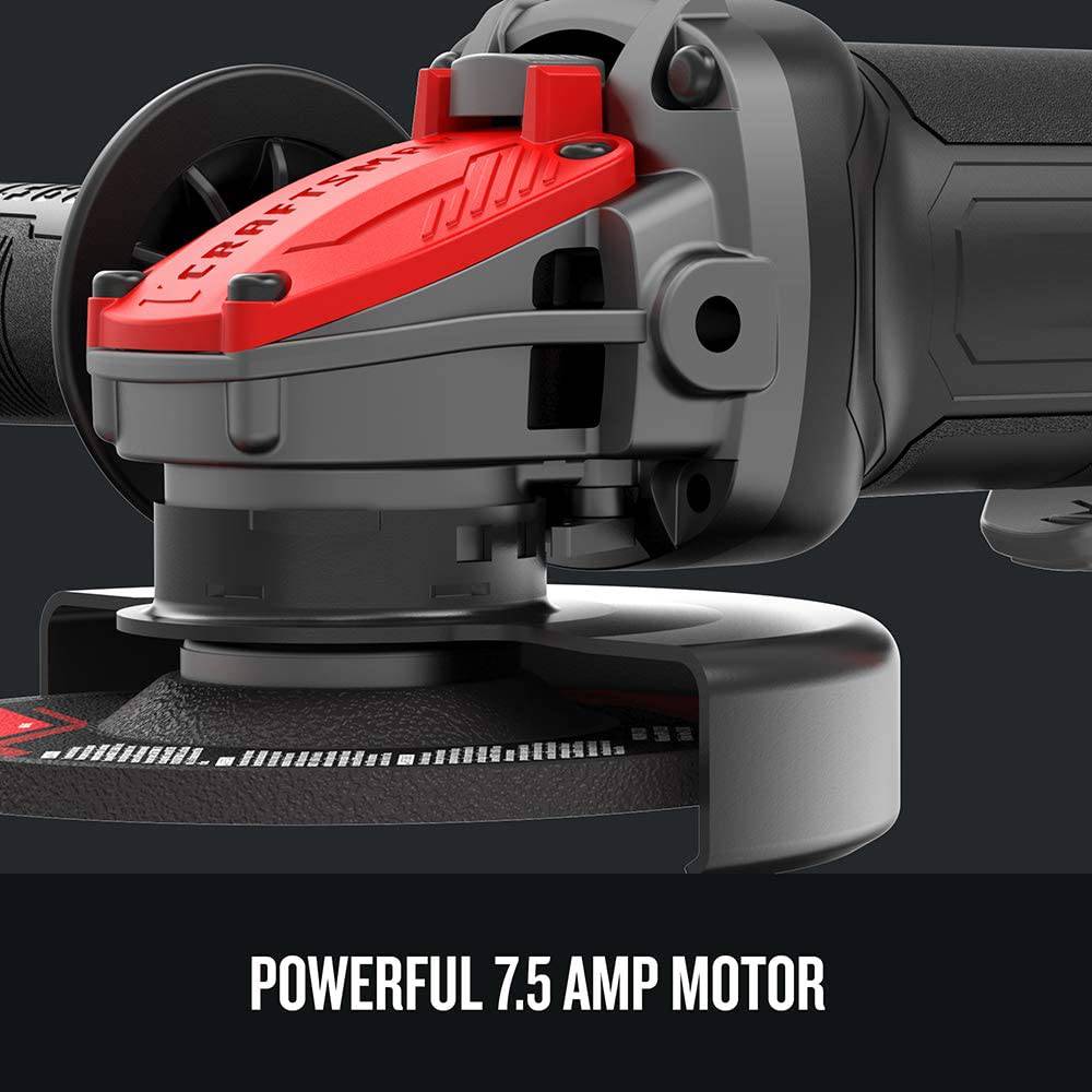 Amoladora angular CRAFTSMAN, pequeña, 4-1/2 pulgadas, 7,5 amperios, solo herramienta (CMEG200) - DIGVICE MX