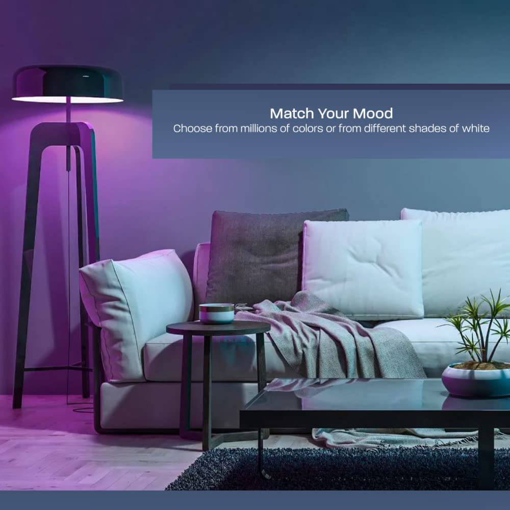 Feit - Bombillas eléctricas inteligentes con cambio de color RGB y blanco sintonizable, bombillas WiFi de 2,4 GHz, no necesita concentrador, funciona con Alexa y Google, regulable 60 W = LED 9 W, OM60/RGBW/CA/AG/3, paquete de 3 - DIGVICE MX