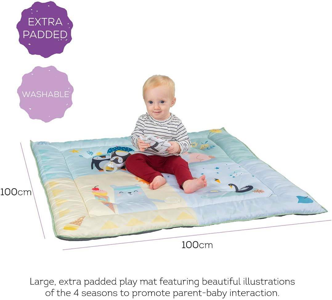 Taf Toys North Pole 4 Seasons Baby Play Mat y Infant Activity Gym con música y luz. Tapete de desarrollo con acolchado grueso, para recién nacidos en adelante. Diseñado para fomentar el desarrollo de los sentidos del bebé - DIGVICE MX