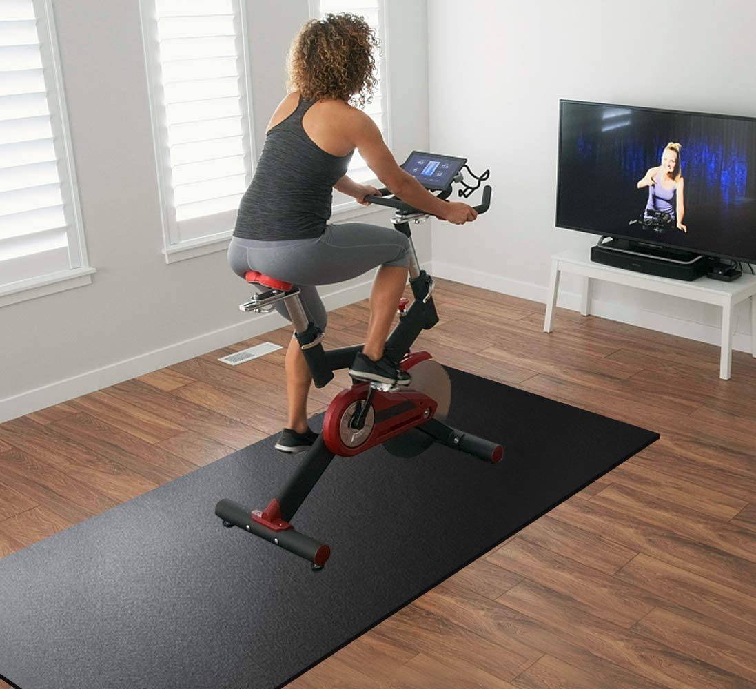 LERYG - Colchoneta de yoga, de ejercicios, de fitness grande Durable, antideslizante, colchonetas de entrenamiento para pisos de gimnasio en casa