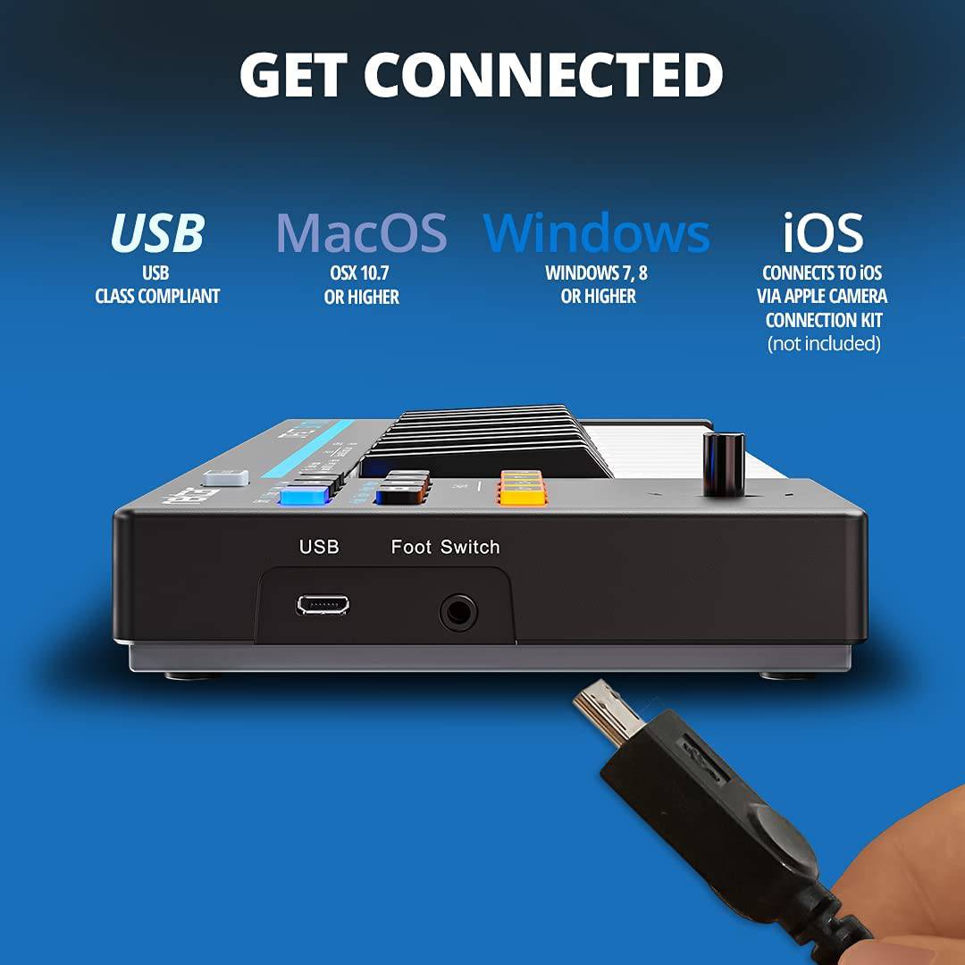 Nektar Impact GX Mini - Teclado controlador USB MIDI con integración Nektar DAW