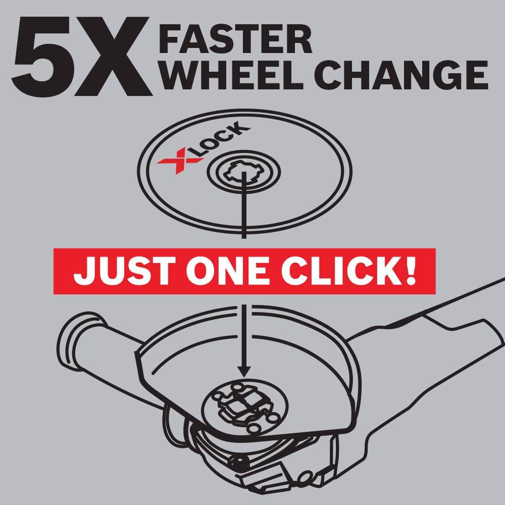 Bosch GWX13-60 6 pulgadas. Amoladora angular X-LOCK con interruptor lateral - DIGVICE MX